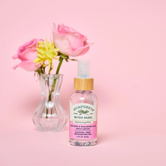 Hydrating Toner Mist: Alcohol-Free Witch Hazel Toner Mist with Rose &amp; Hyaluronic Acid - View 4
