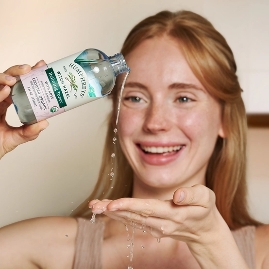 Refining Toner: Pure, USDA Certified Organic Witch Hazel Toner with Organic Rose Fragrance - View 3