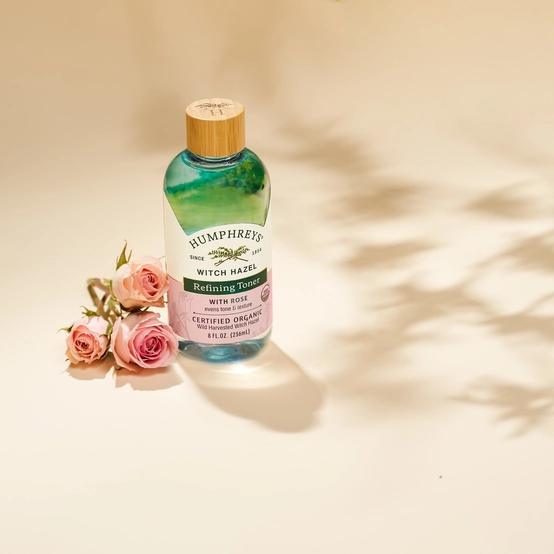 Refining Toner: Pure, USDA Certified Organic Witch Hazel Toner with Organic Rose Fragrance - View 5